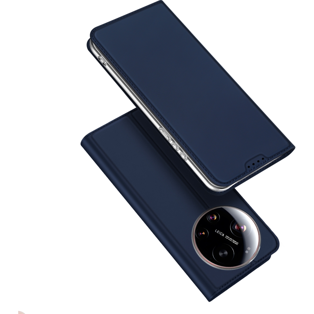 Etui z klapką, portfelowe, Dux Ducis Skin Pro do Xiaomi 17 Ultra, niebieskie